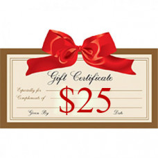 Gift Certificate  $ 25.00