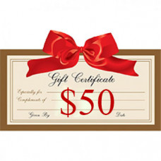 Gift Certificate  $ 50.00