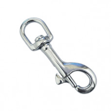 Snaphook 10mm x 50mm Round Eye Nickel